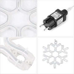 Salcar 40 cm LED Schneeflocke Neonlicht Salcar