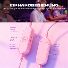 FIFINE USB Gaming Headset with Microphone, 3 EQ Modes and 50mm Driver