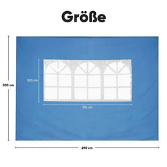 Sekey 3×3m Seitenwand für Pavillon, 2er Set, mit 2 Fenster Sekey