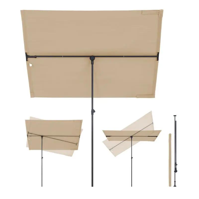 Sekey 180 x 130 cm Balkonschirm Rechteckig, Individuell Verstellbar, Sonnenschutz UV50+ Sekey