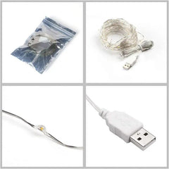 Salcar 10 m LED Micro Lichterkette, 100 LEDs, USB-betrieben Salcar