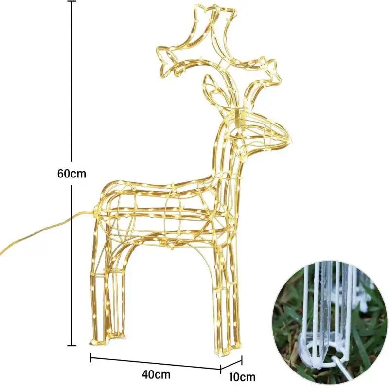 Salcar 60 cm LED Rentier Weihnachtsbeleuchtung, 140 LEDs Salcar