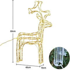 Salcar 60 cm LED Rentier Weihnachtsbeleuchtung, 140 LEDs Salcar
