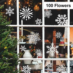 Salcar 100 St. Schneeflocken Fensteraufkleber Sekey