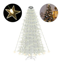 Salcar 2 m LED Lichterkette für Weihnachtsbaum, mit 10 Strängen, 200 LEDs, mit Fernbedienung, USB-betrieben Salcar