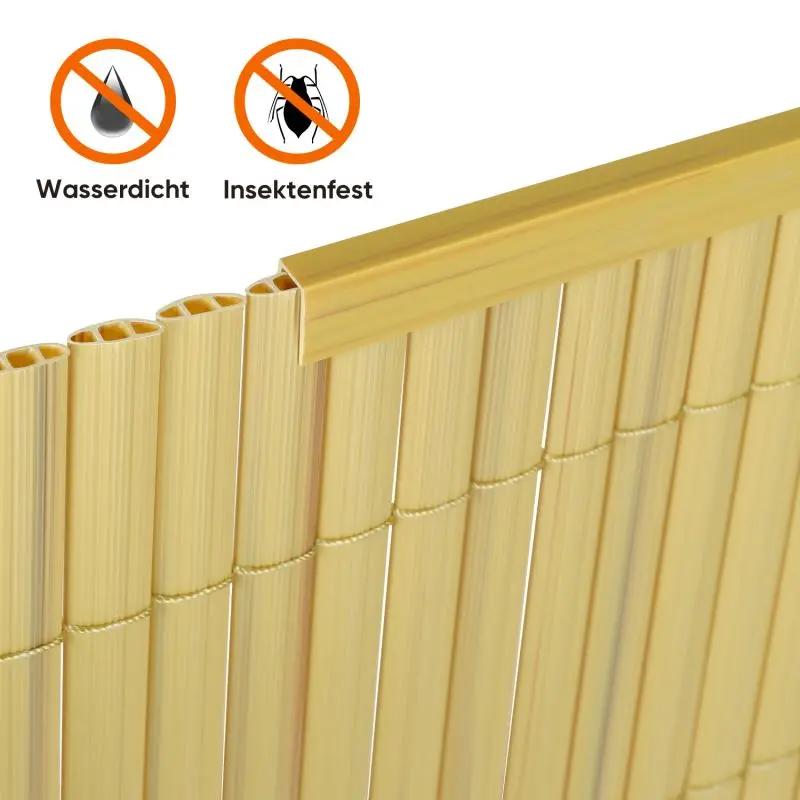 Sekey 5x1m PVC Abschlussleiste für PVC Sichtschutzmatte Sekey