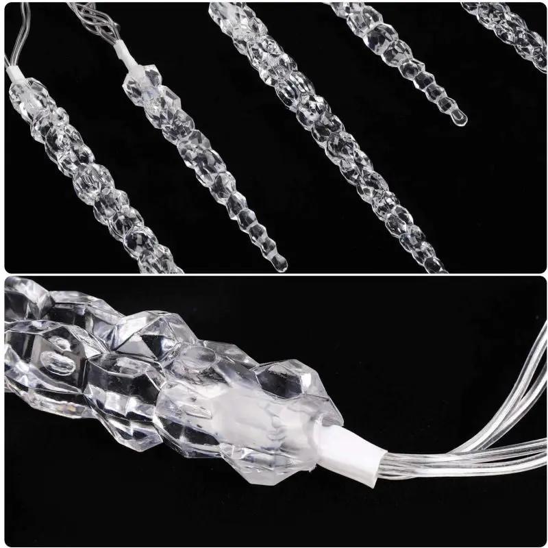 Salcar 5 m LED Lichterkette mit 40 Eiszapfen, 40 LEDs, 31V GS-zertifizierte Stromversorgung Salcar