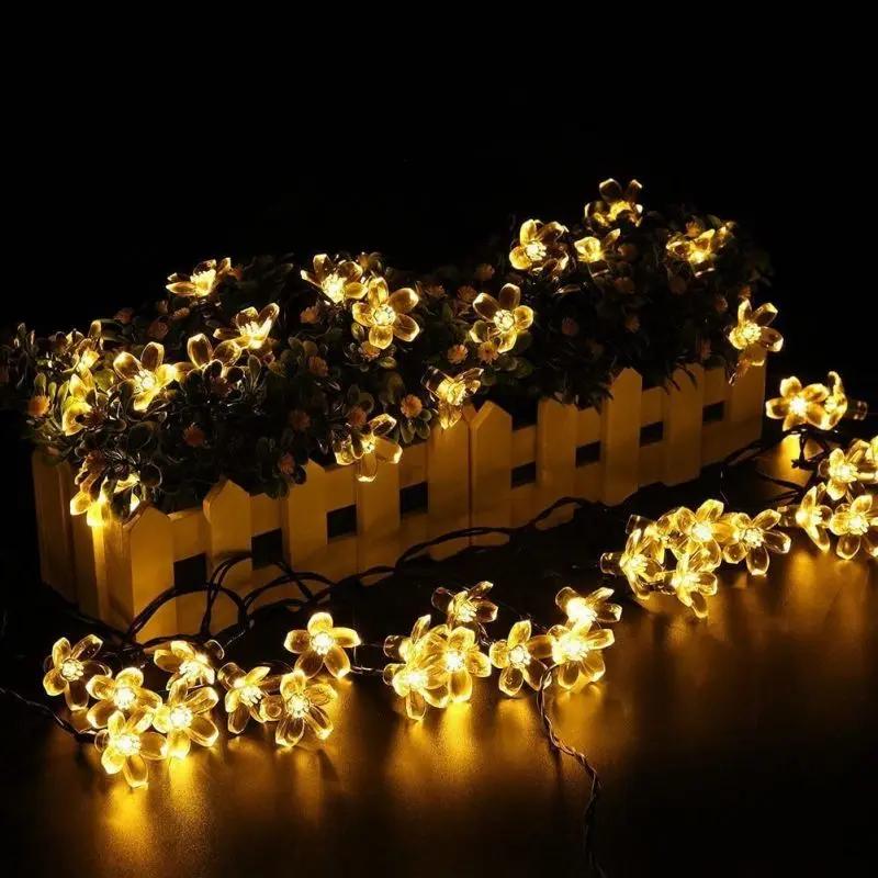 Salcar 5 m LED Solar Blüten Lichterkette, 20 LEDs Salcar