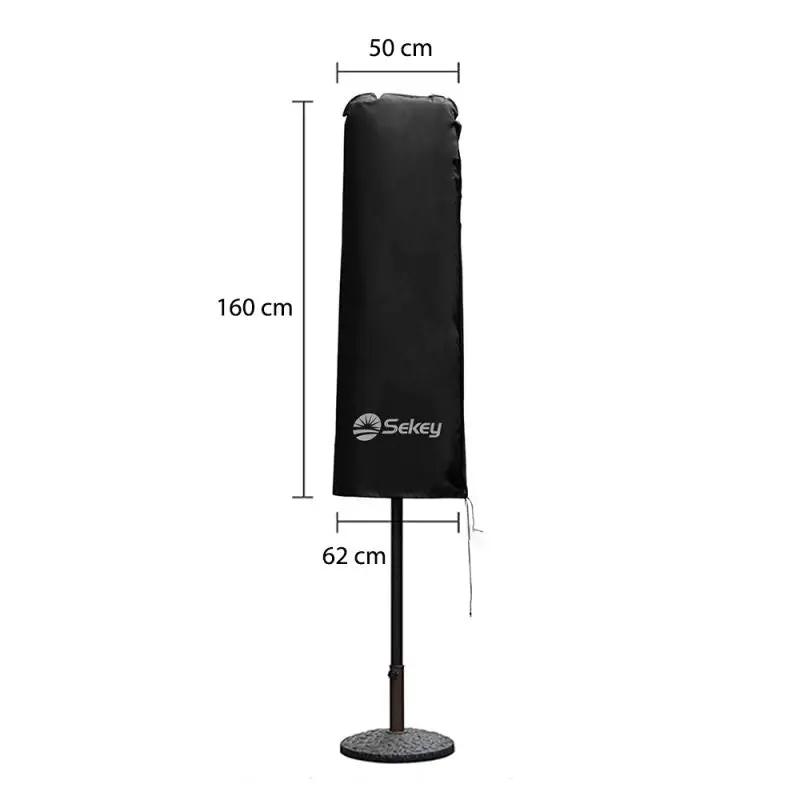 Sekey 160 x 50/62 cm Schutzhülle für Doppelsonnenschirm, aus Polyester-Gewebe Sekey