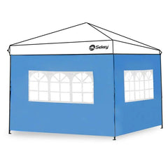 Sekey 3×3m Seitenwand für Pavillon, 2er Set, mit 2 Fenster Sekey