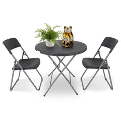 Sekey 3-teilig Balkonset, 2 Klappstuhl und Klapptisch Sekey