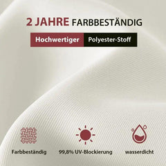 Sekey 200 x 125 cm Balkonschirm Rechteckig mit Balkongeländer, Sonnenschutz UV50+ Sekey