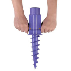 Sekey 22 mm - 32 mm Bodenhülse für Sonnenschirm, mit klappbaren Griffen und Aufhängehaken Sekey