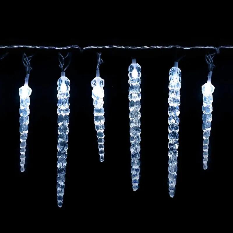 Salcar 5 m LED Lichterkette mit 40 Eiszapfen, 40 LEDs, 31V GS-zertifizierte Stromversorgung Salcar