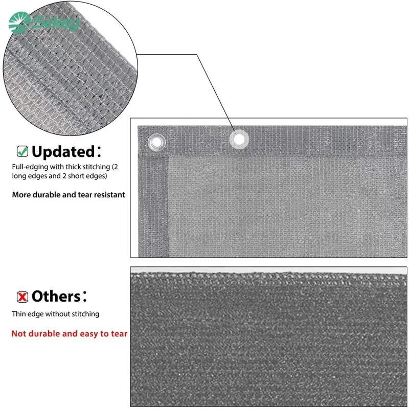 Sekey Balkon Sichtschutz aus 220 g/m² HDPE, Hellgrau Sekey