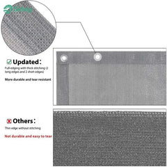 Sekey Balkon Sichtschutz aus 220 g/m² HDPE, Hellgrau Sekey