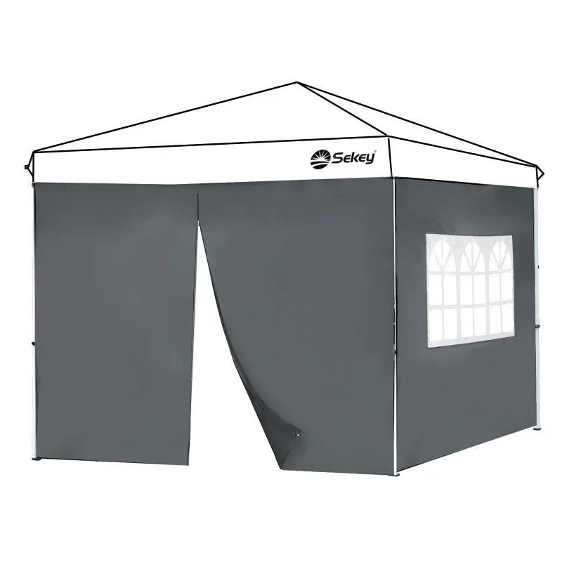 Sekey 3×3m Seitenwand für Pavillon, 2er Set, mit Reißverschlussv und Fenster Sekey