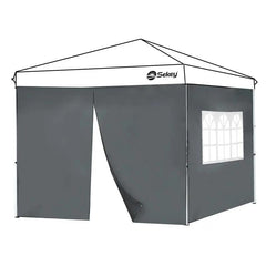 Sekey 3×3m Seitenwand für Pavillon, 2er Set, mit Reißverschlussv und Fenster Sekey