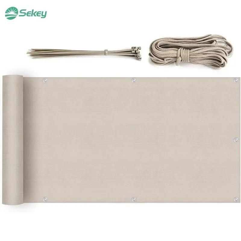 Sekey Balkon Sichtschutz aus 220 g/m² HDPE, Taupe Sekey