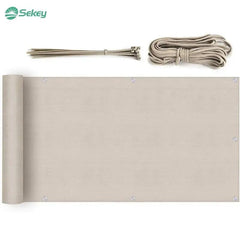 Sekey Balkon Sichtschutz aus 220 g/m² HDPE, Taupe Sekey