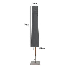 Sekey 190 x 30/50 cm Schutzhülle für 350 cm Sonnenschirm, aus Oxford-Gewebe Sekey