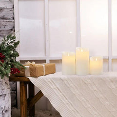 Salcar 3er Set LED Kerzen Batteriebetriebe Salcar