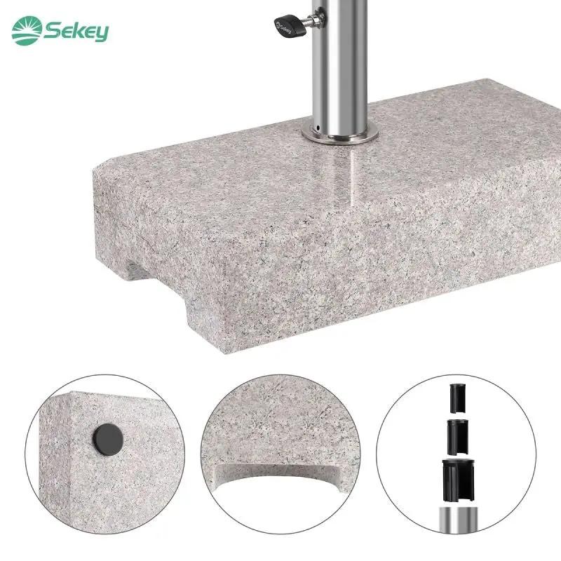Sekey 25 kg Granit Sonnenschirmständer für Halbrund Sonnenschirm Sekey