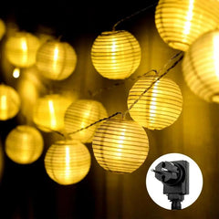 Salcar 3m/5m/10m/15m/20m LED Laternen-Lichterkette, 10/20/40/50/80 LEDs, 31V GS-zertifizierte Stromversorgung Salcar