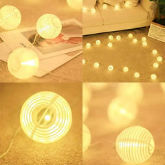 Salcar 3m/5m/10m/15m/20m LED Laternen-Lichterkette, 10/20/40/50/80 LEDs, 31V GS-zertifizierte Stromversorgung Salcar