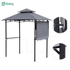 Sekey Grill Pavillon mit mit klappbaren Seitenteil 235 x 145cm Sekey