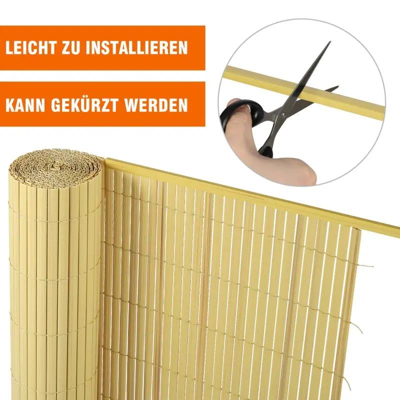 Sekey 5x1m PVC Abschlussleiste für PVC Sichtschutzmatte Sekey
