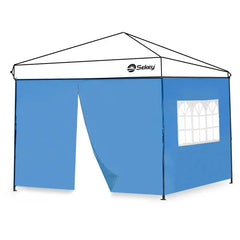 Sekey 3×3m Seitenwand für Pavillon, 2er Set, mit Reißverschlussv und Fenster Sekey