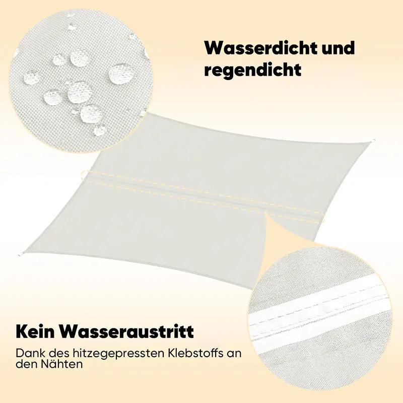 Sekey Sonnensegel mit Kit PES Sonnenschutzsegel Wasserdicht Sekey