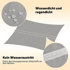 Sekey Sonnensegel mit Kit PES Sonnenschutzsegel Wasserdicht Sekey