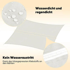 Sekey Sonnensegel mit Kit PES Sonnenschutzsegel Wasserdicht Sekey