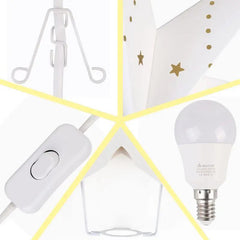 Salcar 55 cm / 75 cm LED Papierstern zum Aufhängen Salcar