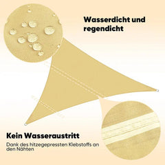 Sekey Sonnensegel mit Kit PES Sonnenschutzsegel Wasserdicht Sekey