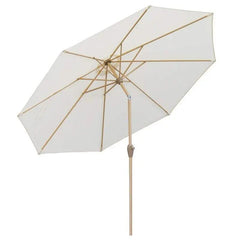 Sekey 300 cm Sonnenschirm mit Kurbel, Sonnenschutz UV50+, aus Holz-Metall Sekey