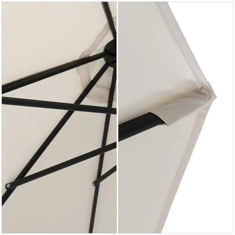 Sekey 300 cm Sonnenschirm mit Kurbel, Sonnenschutz UV50+ Sekey