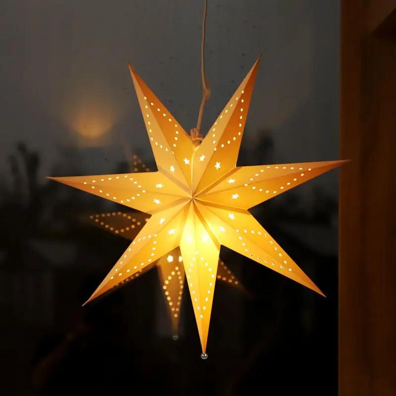 Salcar 55 cm / 75 cm LED Papierstern zum Aufhängen Salcar
