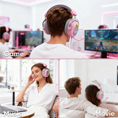 FIFINE USB Gaming Headset with Microphone, 3 EQ Modes and 50mm Driver