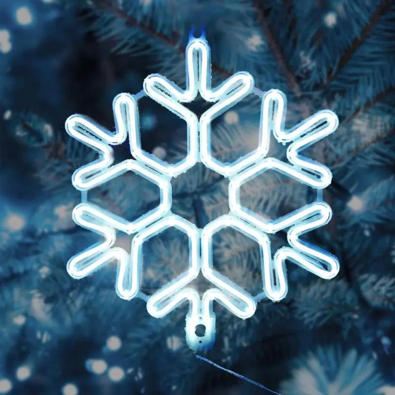 Salcar 40 cm LED Schneeflocke Neonlicht Salcar