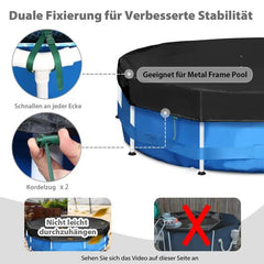 Sekey Poolabdeckung  aus 420D Oxford, Schwarz Sekey