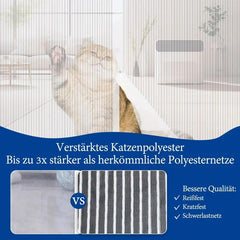 Sekey Kratzfest Magnet Fliegengitter Tür aus Polyester, Weiß Sekey