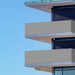 Sekey Balkon Sichtschutz aus 220 g/m² HDPE, Hellgrau Sekey