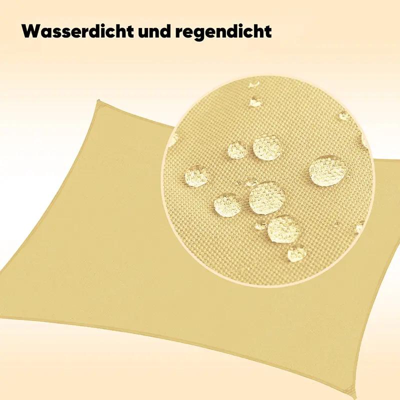Sekey Sonnensegel mit Kit PES Sonnenschutzsegel Wasserdicht Sekey
