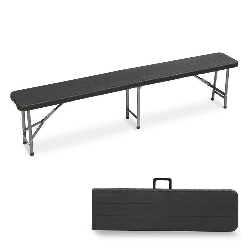 Sekey 180 cm Klappbar Gartenbank mit Tragegriff, bis 200kg Belastbar Sekey