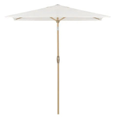 Sekey 210 x 140 cm Alu Sonnenschirm mit Kurbel, Sonnenschutz UV50+, aus Holz-Metall Sekey