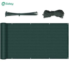 Sekey Balkon Sichtschutz aus 220 g/m² HDPE, Grün Sekey