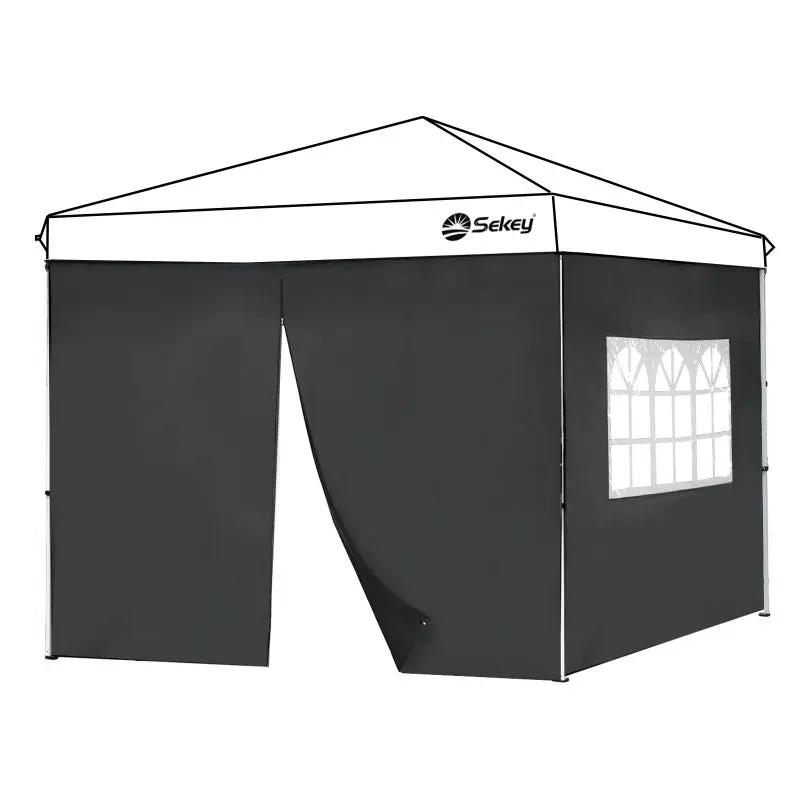 Sekey 3×3m Seitenwand für Pavillon, 2er Set, mit Reißverschlussv und Fenster Sekey